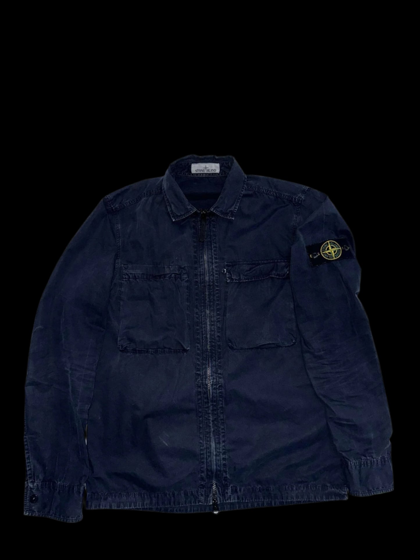 Navy Stone Island Overshirt