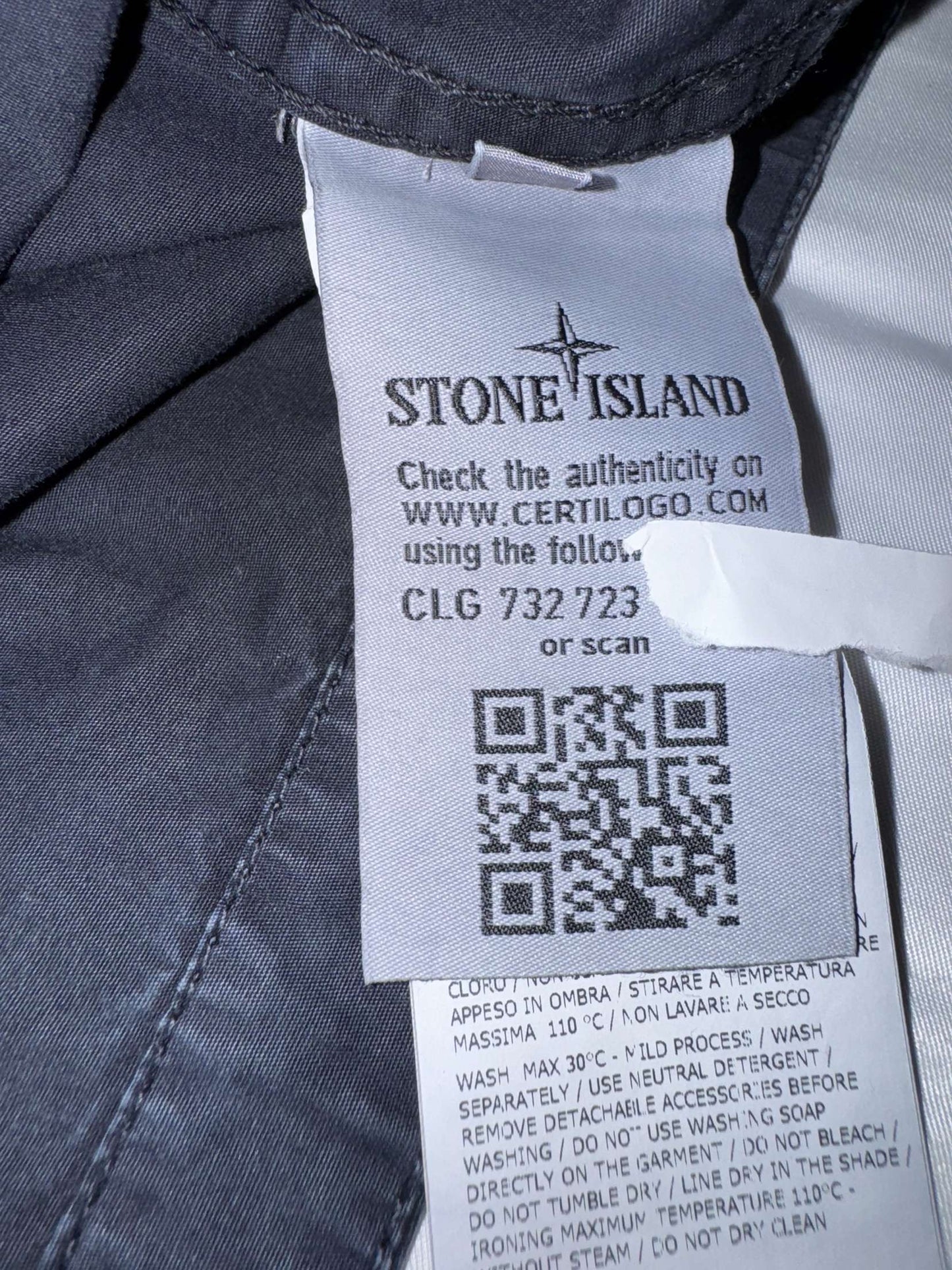 Navy Stone Island Overshirt